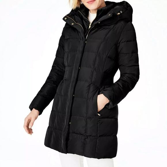 Cole Haan Hooded Down Puffer Coat women's Small - Picture 1 of 6